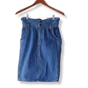 ASOS High Waisted Blue Denim Skirt